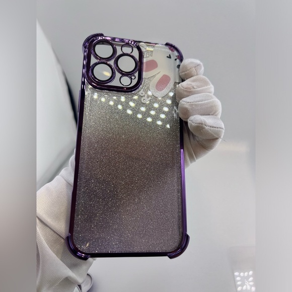 iPhone 16 Pro Max Case – Glitter Bunny Design with 3D Bear & Beaded Chain - Picture 7 of 7